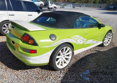 2001 Mitsubishi Eclipse Spyder Gt from USA, damaged, VIN 4A3AE55H21E006319